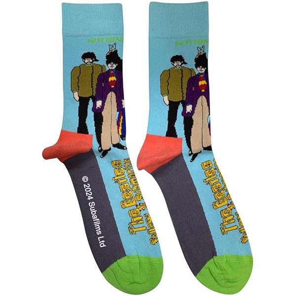 The Beatles Socken Icons - Offizielle Band Socken Unisex Schwarz UK 7-11