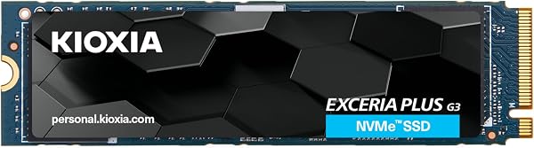 キオクシア KIOXIA 内蔵 SSD 1TB NVMe M.2 Type 2280 PCIe Gen 4.0×4 (最大読込: 5,000MB/s) 国産BiCS FLASH TLC搭載 国内正規代理店5年保証 EXCERIA PLUS G3 SSD-CK1.0N4PLG3N【国内正規代理店保証品】 - 1