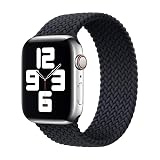 コンパチブル apple watch アップルウォッチ用バンド iwatch 柔らかいシリコーン糸混紡リサイクルヤーン素材 ブレイデッドソロループ 編組バンド apple watch ultra3/ultra2/ultra/10/9/8/7/6/5/4/3/2/1/SEに対応 通気性 38mm/40mm/41mm/S10 42mm S10 46mm/42mm/44mm/45mm/49mm