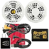 空調服 2018年新商品 バートル BURTLE AC140 AC151 (新型ファン+新型軽量リチウムイオンバッテリー+収納袋セット)<005-AC140-AC151> (ホワイト)