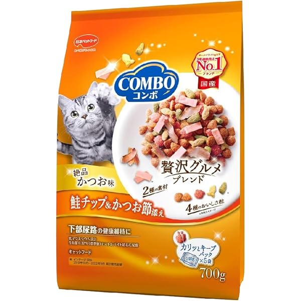 COMBO キャットフード まぐろ味700g 6袋＋600g 6袋 コンボ キャット まぐろ味 かつお節＆小魚添え 700g(140g×5