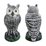 フクロウ　置物　ガーデンオーナメント 本物そっくりガーデン置物 可愛い 動物のガーデンオブジェ お庭の置物　キュートなガーデニングインテリア室内 ガーデン 園芸置物