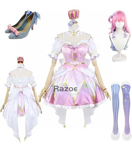 ホロライブ 姫森ルーナ コスプレ衣装 Amazon.co.jp: 【草莓酱cos】（ウィッグ、靴追加 ）バーチャル