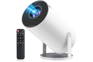 プロジェクター 家庭用【2025年進化モデル・27000LM・4K対応】超小型 270°回転 高輝度 1080P 天井投影 Wi-Fi6大画面 Android TV搭載 Bluetooth5.4 HiFiスピーカー 自動台形補正 ズーム機能 短距離投