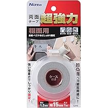 Amazon | ニトムズ 超強力両面テープ 粗面用 15mm×1M T4590
