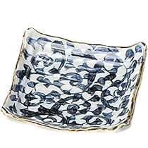 2007 其泉　染付白鷺文皿1客　蛸唐草文高台盃1客　未使用 2007 其泉 染付白鷺文皿1客 蛸唐草文高台盃1