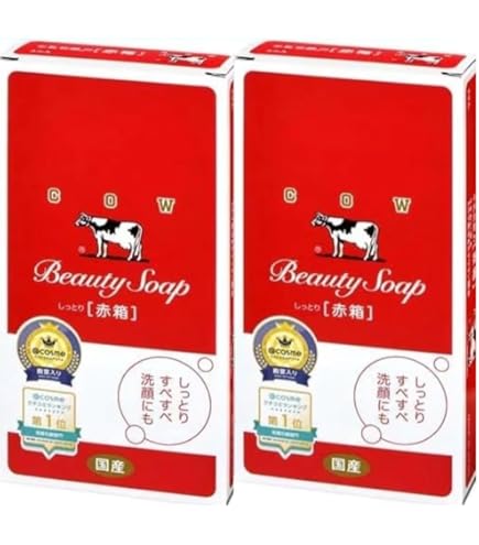 Amazon | 牛乳石鹸 赤箱 (カウブランド 牛乳石鹸 赤箱90g×3個 ×2箱