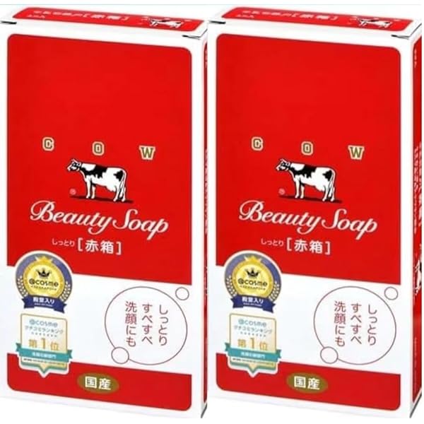 Amazon | 牛乳石鹸 赤箱 (カウブランド 牛乳石鹸 赤箱90g×3個 ×2