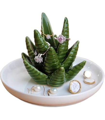 2 Vassoi Portagioie Foglia Dorata E Argentata - Ceramica, Per Anelli, Collane, Decorazione - Foto 5