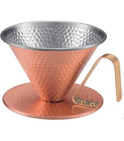 【人気商品】田辺金具 銅の コーヒードリッパー リブ 小 (1～2人用) 424 Amazon｜田辺金具 銅の コーヒードリッパー リブ 小 (1～2人用