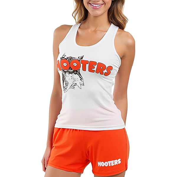 Amazon | Hooters オレンジショーツ, オレンジ, Small | ショート