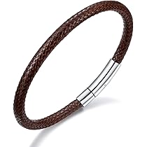 Amazon.co.jp: FaithHeart ブレスレット メンズ 革紐 ワックスコード