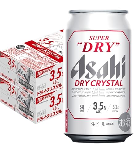 Amazon.co.jp: アサヒ スーパードライ ドライクリスタル 500ml 缶 48本