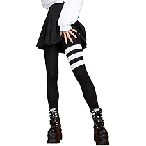 なんだ★ニーハイソックス★8本★セット★リブ★黒★白★茶★女★かわいい Amazon.co.jp: Zzple レディースニーハイソックス - 1羽の女性の