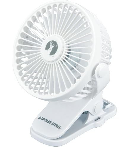 Amazon.co.jp : コジット 携帯扇風機 ホワイト 9.2cm クリップファン 
