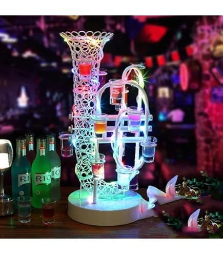 Amazon｜テキーラ観覧車 LED酒ボトルの表示棚 24カップ VIP型 ワイン