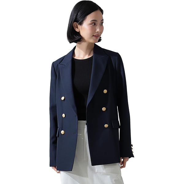 Amazon | [デミルクスビームス] ジャケット ダブルブレスト リネン