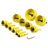 ホールソー 65mm バイメタル 穴あけ ドリルビット 切削工具 鉄 アルミ 石膏ボード プラスチック 木材などに (65mm)