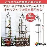 組立 かんたん ローズオベリスク 全４規格 高さ170cm、180cm、210cm (リング径40cm×高さ180cm)