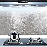 イッピー キッチン　アルミフィルムオイルステッカー　自己粘着性アンチオイルキッチンキャビネット　粘着性壁紙