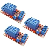 KKHMF 3個 5V 1チャンネルリレーモジュール 高低レベル トリガー 「国内配送」
