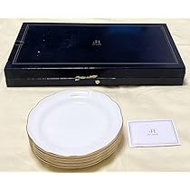 Amazon.co.jp: MAEBATA前畑陶器 jun ashida 金縁リボン柄 プチケ