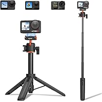 Amazon | DJI Osmo Action 5 Pro/4/3対応 延長ロッド付きミニ三脚 自