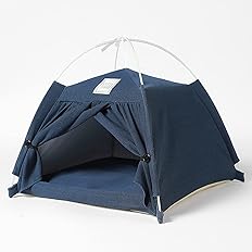 Amazon シンプルでスタイリッシュ 猫の小屋 ペットテント 猫テント 円弧形状のトップ 収納が便利 折り畳み可能 水洗い可能 クッション付き 子犬用品 子猫用品 四季通用 通用 ドッグハウス 通販