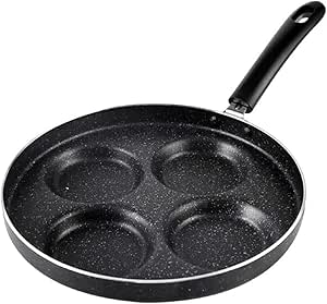 Amazon Ec Kitchen 目玉焼き フライパン 4穴卵フライパン ガス対応 直径24cm 丸型 目玉焼き用 型付きフライパン 焦げ付き防止 アルミ合金製 家庭用 業務用 フライパン オンライン通販
