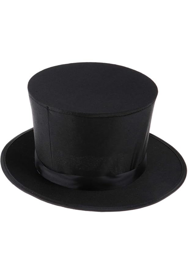 Amazon | 「Doowops」折りたたみトップハット マジシャン礼帽 黒 帽子