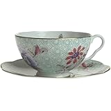 Wedgwood (ウェッジウッド) ハーレクイン カッコー ティーカップ&ソーサー グリーン [並行輸入品]