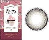 【 明日花キララ プロデュース 】カラコン フルーリー マンスリー Flurry 1month【 1箱3枚入 】PWR：-3.75／COLOR：ましゅまろ【おまけ付】
