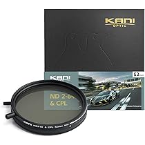 Amazon | KANI 52mm 可変NDフィルター ND2-64+CPL 減光効果最大6