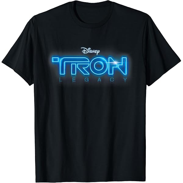 Amazon | ディズニー トロン 1982 公式 オリジナル 映画 ロゴ Tシャツ 