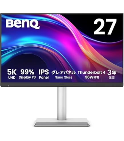 Amazon.co.jp: BenQ MA270U 27インチ 4K 3840x2160 モニター MacBook