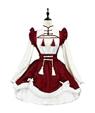 [YZZYQQ] メイド服 長袖 メイド 服 コスプレ 可愛い メイド服 人气cosplay 可愛い ロリータ ゴスロリ 正統 人気 ワンピース ハロウィン 仮装 ベージュ L