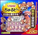 【2個セット】 いなば 犬用おやつ ちゅるビ～ 20袋入り ささみと焼ささみ 軟骨入り 関節の健康配慮 (10g×20袋) × 2個