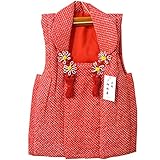 七五三 正絹鹿の子柄被布コート 2サイズ/M