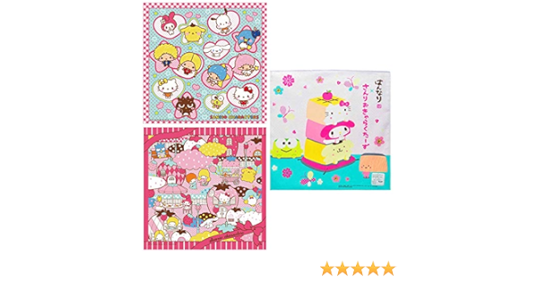 Amazon Co Jp サンリオ ハンカチ セット 女の子 キティ キキララ マイメロ ファッション