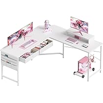 YeTom L字デスク125cm×125cm 白い コーナー型