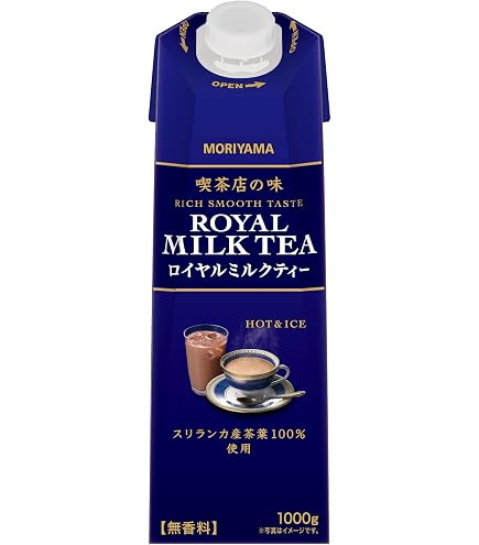 Amazon.co.jp: 守山乳業 喫茶店の味 ロイヤルミルクティー 1kg ×12本