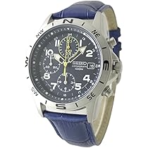SEIKO クロノグラフ 腕時計 本革ベルトセット   SND375P-BK Amazon.co.jp: SEIKO クロノグラフ 腕時計 本革ベルトセット