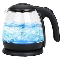 Amazon | 電気ケトル 耐熱ガラス 大容量1.0L ケトル 湯沸かし【2026