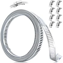 Amazon | UME-STAR ホースバンド 8mm幅 ステンレス クランプ バンド