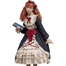ゴスロリ・ロリータドレス 白雪姫ドレス 半袖ハイネック 森ガール プリンセス 姫 ゴスロリ・ロリータドレス 白雪姫ドレス 半袖ハイネック 森