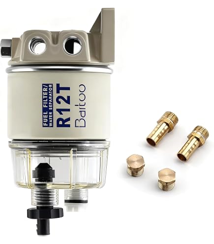 Love4kiki-Direct FF-R12T Diesel Fuel Filter / Water Separator – Replaces Racor R12T
