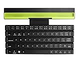ワイヤレスキーボード シザーキーキャップ構造とタブレットラップトップスマートフォン用のユニークなリールデザインを備えた折りたたみ式ロールBluetoothキーボード