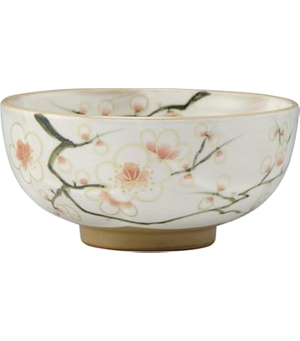 【新品・未使用】京焼・清水焼 陶あん窯 白掛紫草花 飯碗 日本製 Amazon｜京焼 清水焼 陶あん窯 飯碗 小 白掛紫草花 KTA515-02｜飯碗