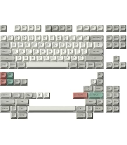 Amazon | Drop MT3ブラックオンホワイトキーキャップセット、ABSハイ