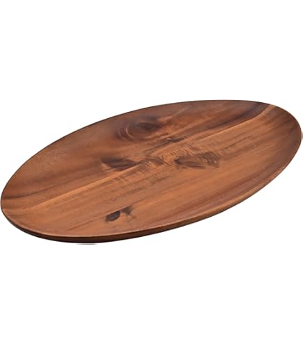 Amazon.co.jp: 大野の里 木の器 三本木工芸 大皿直径40cm 岩手工芸